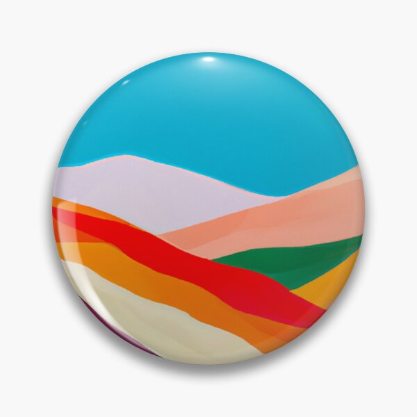 Item preview, Rainbow Mountains Abstract Landscape designed and sold by Timegraf.