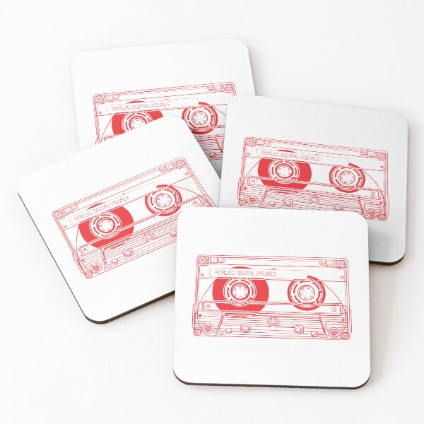 Item preview, Cassette Tape Graphic (Red Lines) Analog / Music designed and sold by analogdigitalvz.
