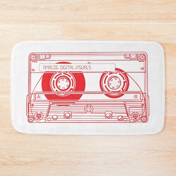 Item preview, Cassette Tape Graphic (Red Lines) Analog / Music designed and sold by analogdigitalvz.