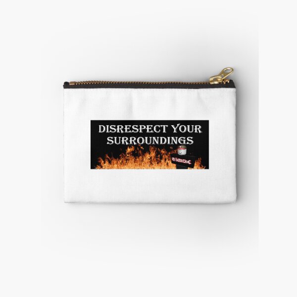 Item preview, roblox guest disrespect your surroundings fire bumper designed and sold by StickerBoyyo.