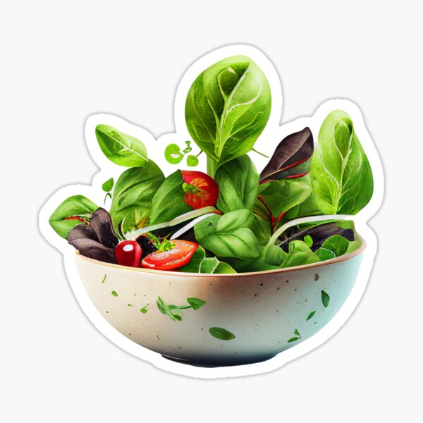 Item preview, A bowl of Salad | Vegetables | Vegetarian | Mixed Greens  designed and sold by Valeriu02.