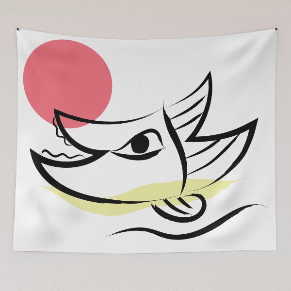 Item preview, Fish flying in the sun set designed and sold by metadorcreative.
