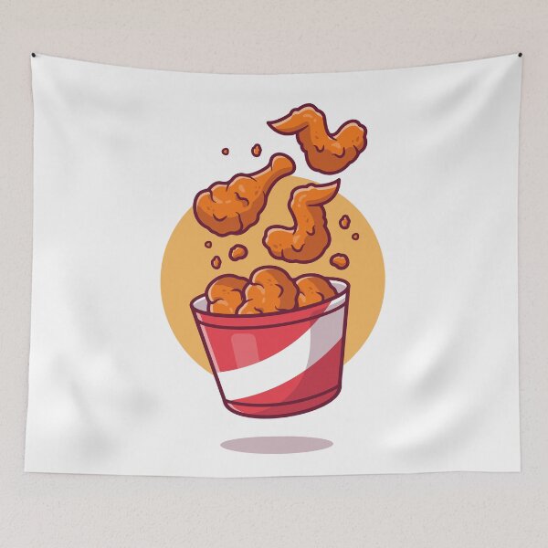 Item preview, Flying Fried Chicken With Bucket designed and sold by GloriaDenise.