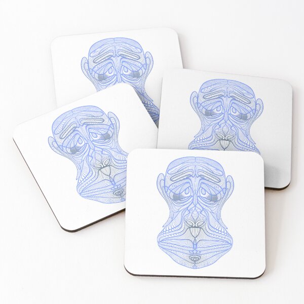 Item preview, Abstract face #10 - The Sad Monkey designed and sold by DaveDanchuk.