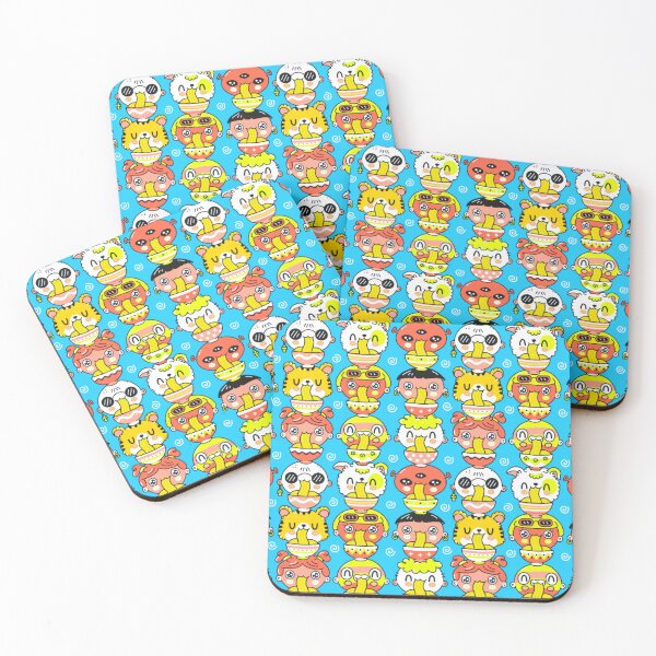 Item preview, kawaii Eating Noodle Pattern designed and sold by TheCatmeow2000.