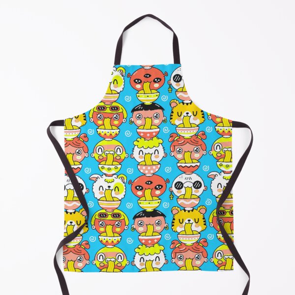 Item preview, kawaii Eating Noodle Pattern designed and sold by TheCatmeow2000.