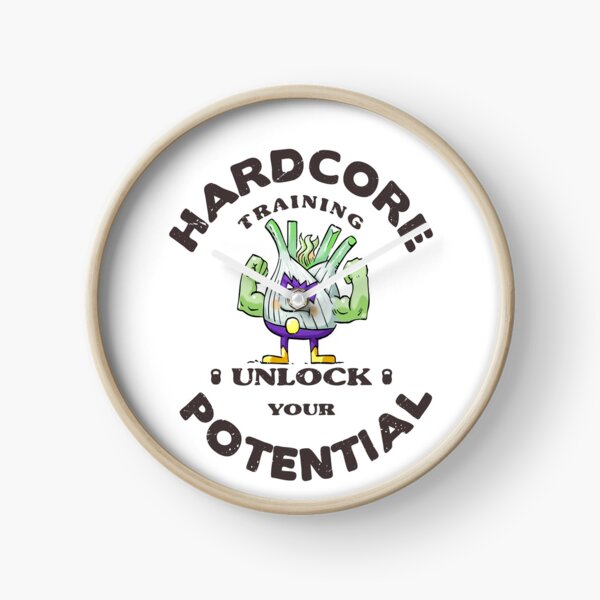 Item preview, Hardcore Training Unlock Your Potential Funk Up Fennel Double Bicep Bodybuilder designed and sold by ProjectX23.