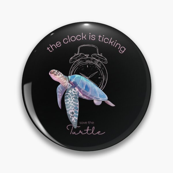 Item preview, Turtle Rescue Save The Turtles The Clock Is Ticking Throw Pillow designed and sold by MagicWolfStar.