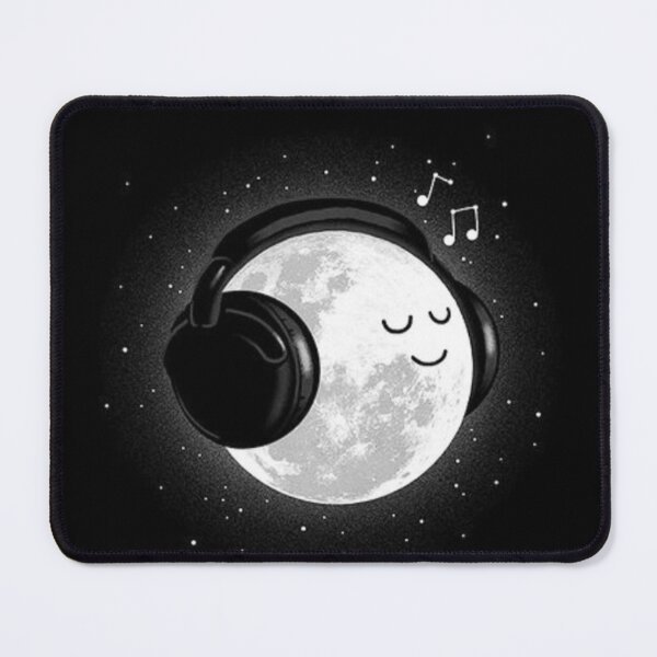 Dream Music Moon with headphones