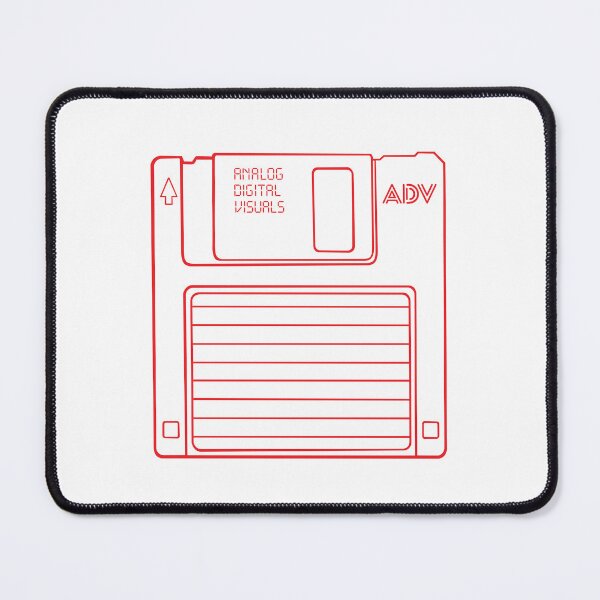 Item preview, Retro Computer Tech Floppy Disk Graphic (Red Lines) Analog/ Computer designed and sold by analogdigitalvz.