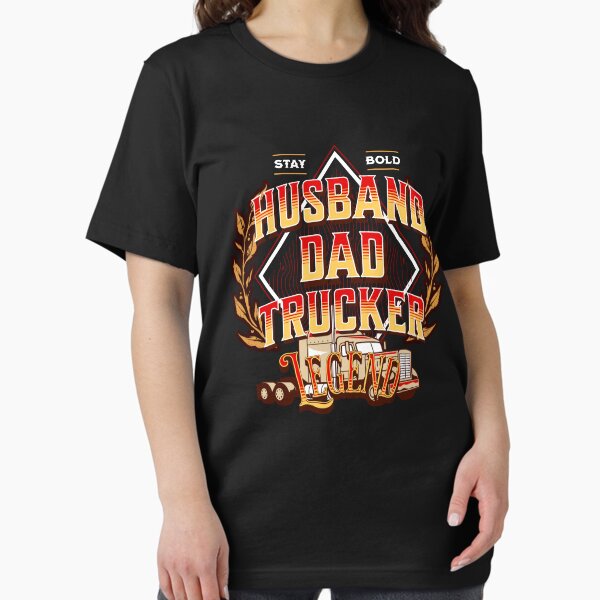 Husband Dad Trucker Legend T-Shirt/Trucker Convoy T-Shirt/ Trucker Convoy Sticker/ Trucker Wall Art Essential T-Shirt