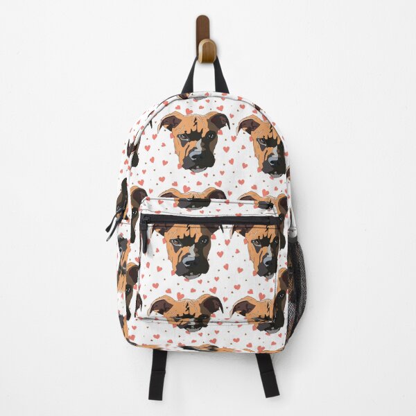 Item preview, Boxer puppy with Valentine’s Day pattern designed and sold by LeahcarsArt.