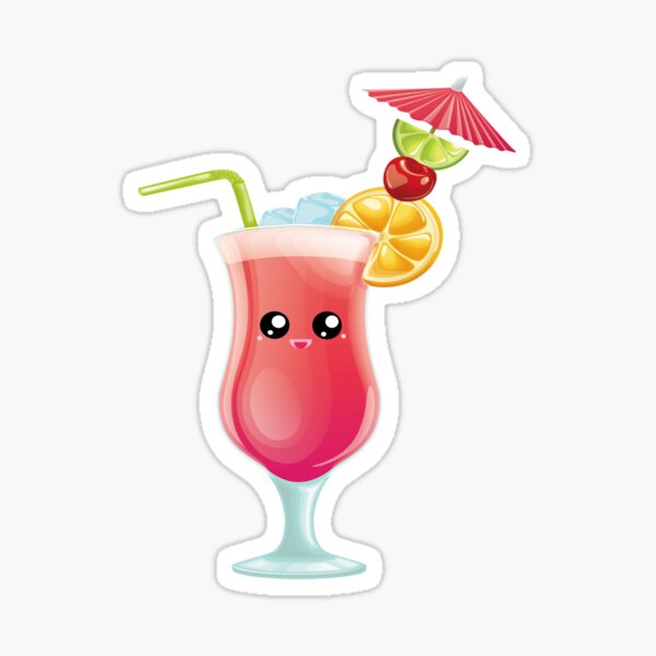 Cute Kawaii Cocktail Sticker