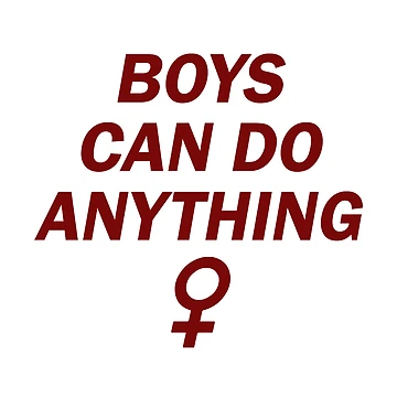 Artwork thumbnail, BOYS CAN DO ANYTHING ♀, red by gardengrease