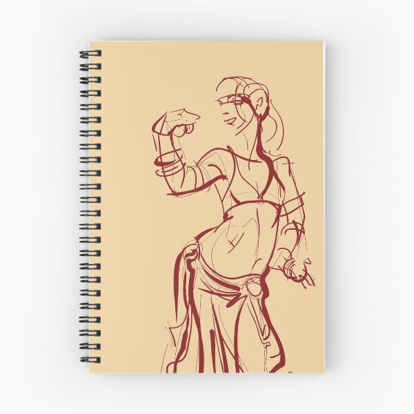 Item preview,  tribal fusion belly dancer dynamic gestures sketch drawing designed and sold by JeraRS.