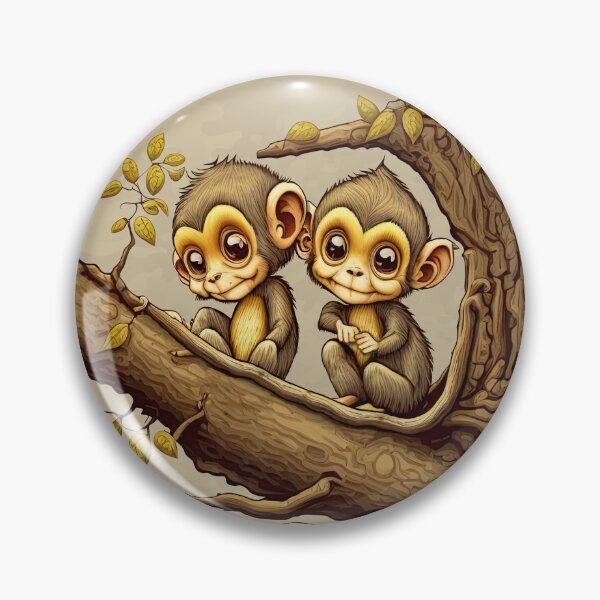 Item preview, Two Little Monkeys Sittin' In A Tree designed and sold by TheSillySartor.
