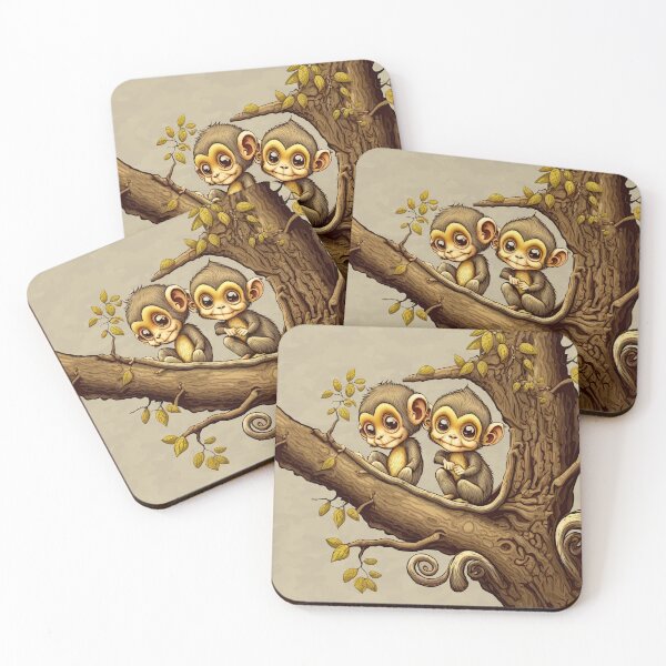 Item preview, Two Little Monkeys Sittin' In A Tree designed and sold by TheSillySartor.