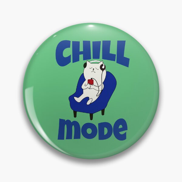Item preview, Cat in chill mode sitting in blue designed and sold by ForecastVSN.