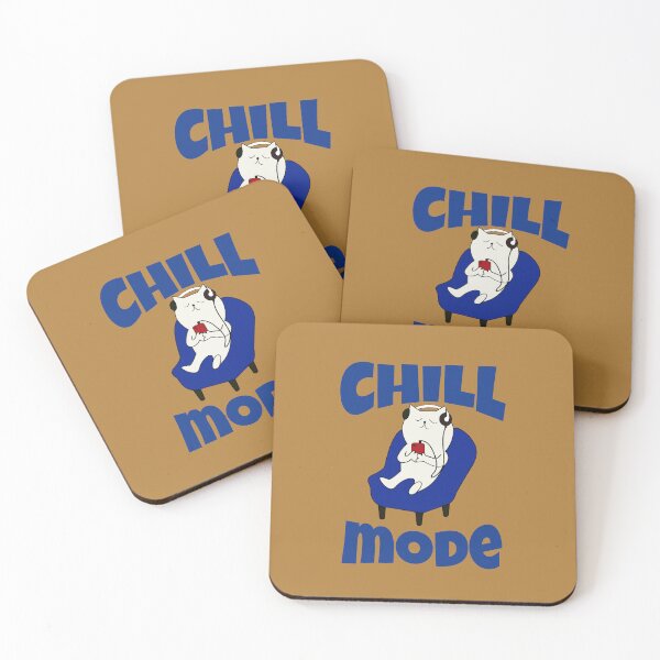 Item preview, Cat in chill mode sitting in blue designed and sold by ForecastVSN.