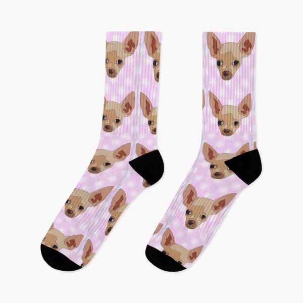 Artikelvorschau, Chihuahua mit Valentinstagsmuster entworfen und verkauft von LeahcarsArt.