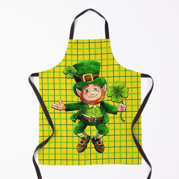 Item preview, Leprechaun St. Patrick's Day Gold and Green Plaid designed and sold by StimulatedHead.