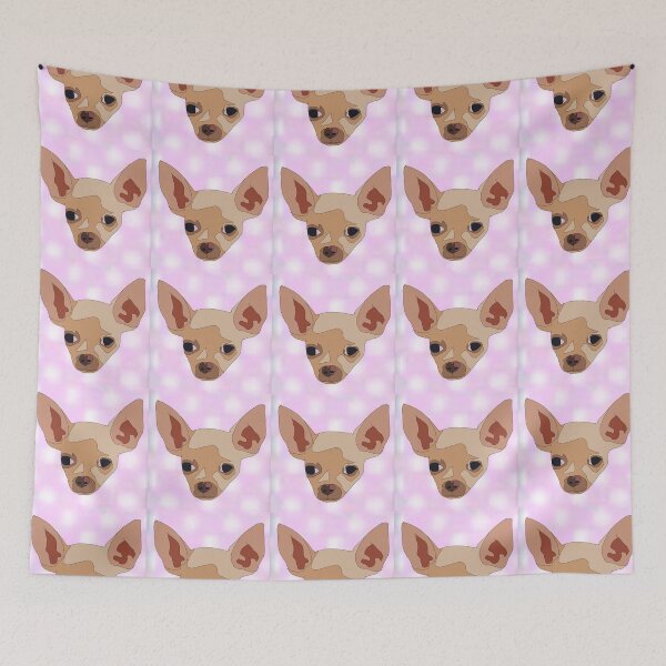 Artikelvorschau, Chihuahua mit Valentinstagsmuster entworfen und verkauft von LeahcarsArt.