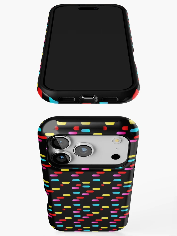 Thumbnail 3 of 4, iPhone Case, Neon Steps designed and sold by patternpiper.