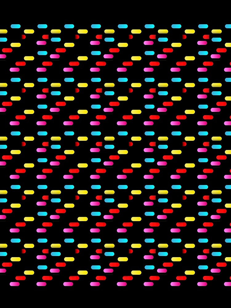 Thumbnail 3 of 3, Scarf, Neon Steps designed and sold by patternpiper.