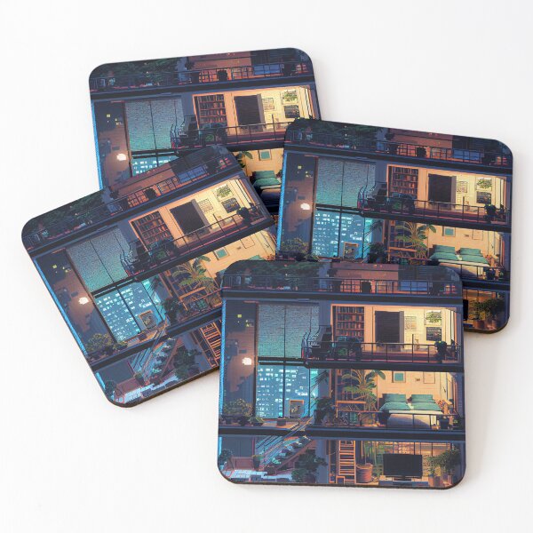 Item preview, Cozy Apartment In Tokyo - Pixel Art designed and sold by mcmtdesigns.