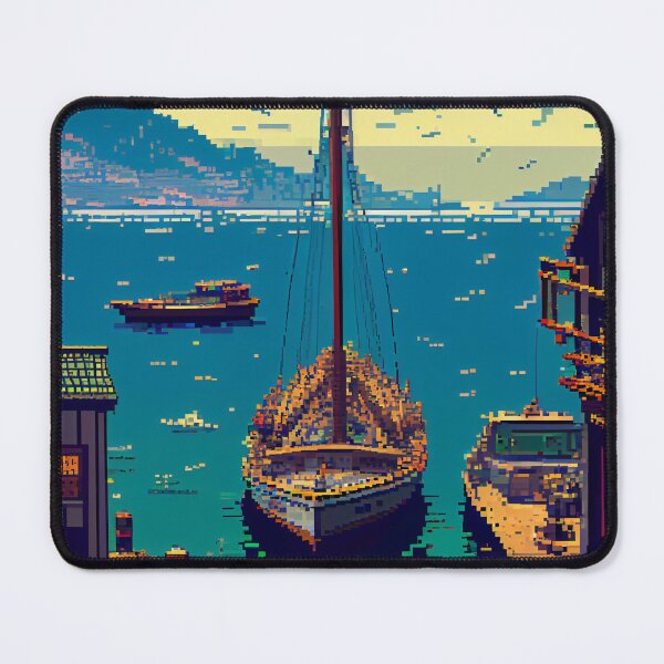 Item preview, Harbor Of Japan - Pixel Art designed and sold by mcmtdesigns.