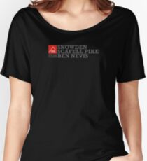 East Peak Apparel - Mountain Print - 3 Peak Challenge T-Shirts Women's Relaxed Fit T-Shirt