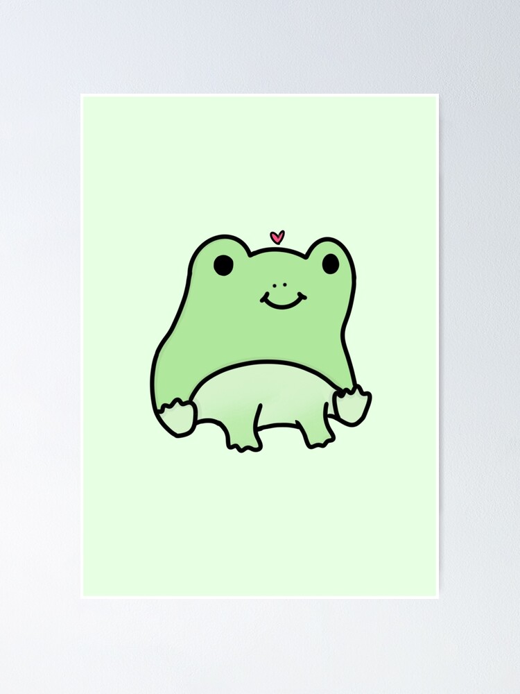 Baby Frog Illustration poster