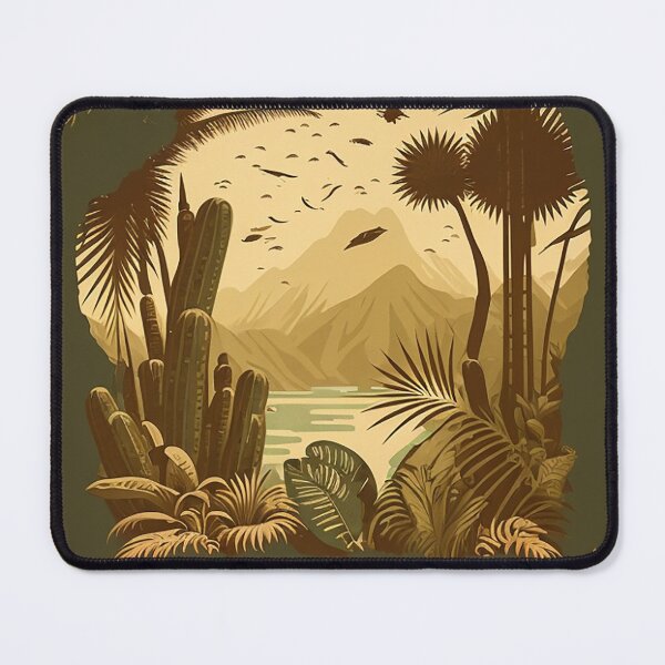 Item preview, Brazil Rainforest Vintage Travel Art Poster designed and sold by OldTravelArt.