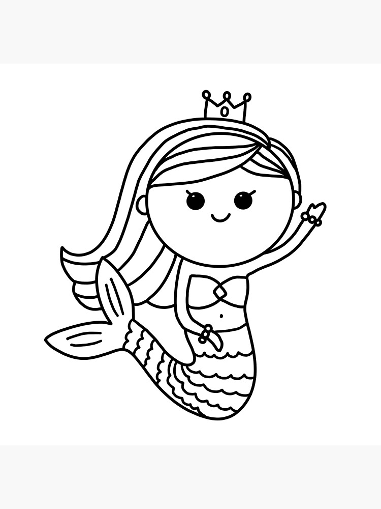 Princess Coloring Pages-70 Page Coloring Book With Cover -   Ariel  coloring pages, Mermaid coloring book, Mermaid coloring pages