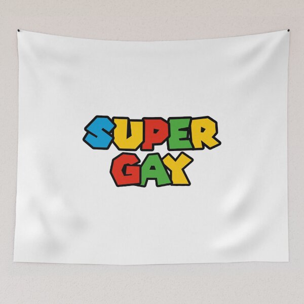 Item preview, Super Gay Logo Parody designed and sold by everything4eva.