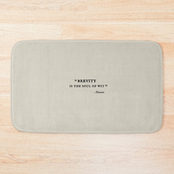 Item preview, "Brevity Is The Soul Of Wit" Shakespeare Quote designed and sold by ligaturesupply.