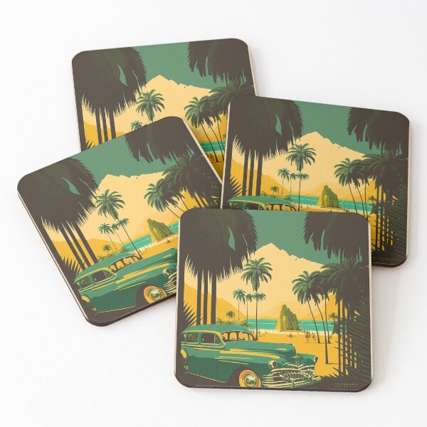 Item preview, Guadeloupe Caribbean Vintage Travel Art Poster designed and sold by OldTravelArt.