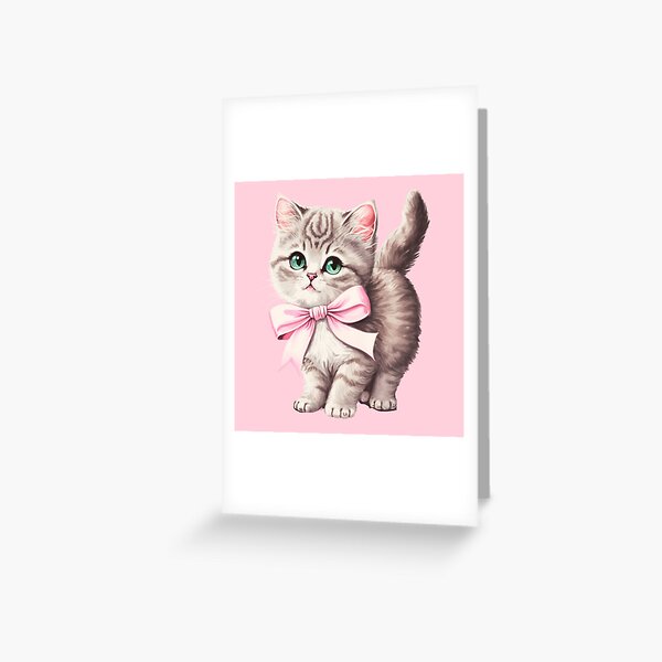 Vintage Coquette Aesthetic Cat | Poster