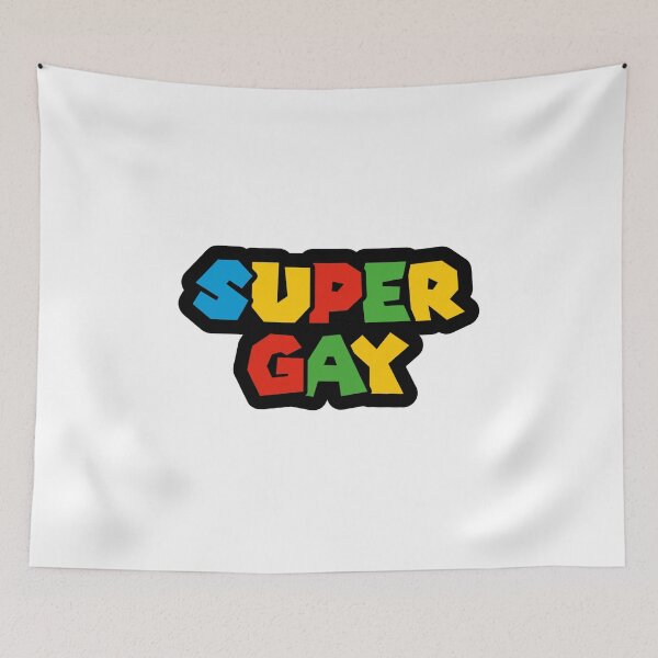 Item preview, Super Gay Logo Parody designed and sold by everything4eva.