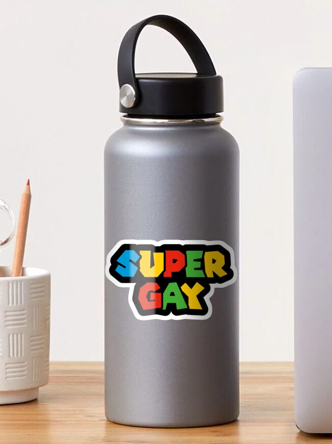 Water Bottle Hulk Super Homie, Queer Artwork, Gay Art, LGBTQ