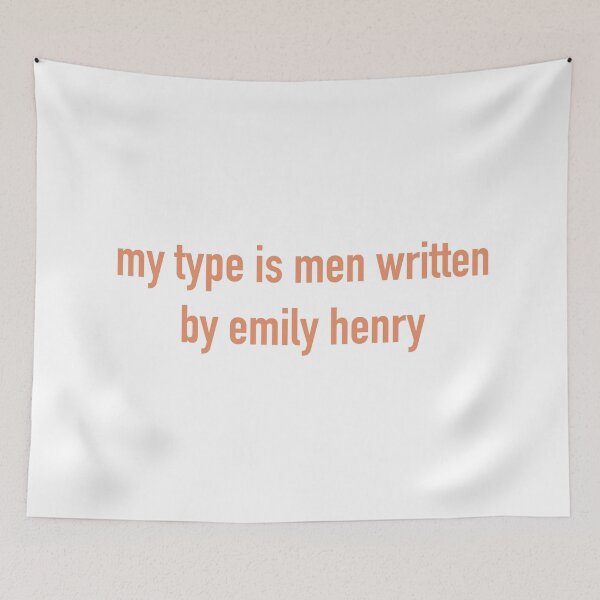 Item preview, my type is men written by Emily Henry  designed and sold by graceannej.