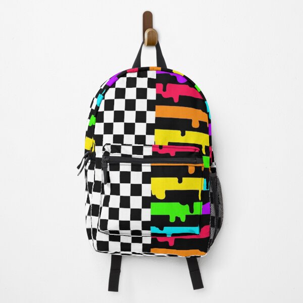 Item preview, Split Rainbow Stripes Checkerboard designed and sold by JanGrackle.