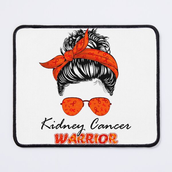 Item preview, Kidney Cancer Warrior Messy Bun Kidney Disease Awareness designed and sold by RosannaArt.