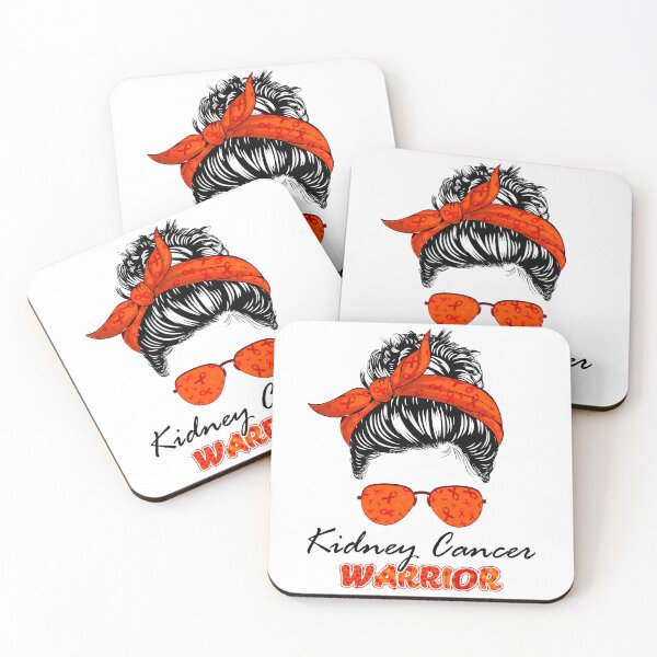 Item preview, Kidney Cancer Warrior Messy Bun Kidney Disease Awareness designed and sold by RosannaArt.