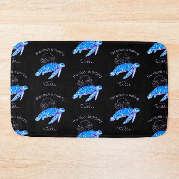 Item preview, Turtle Rescue Save The Turtles The Clock Is Ticking Mouse Pad designed and sold by MagicWolfStar.