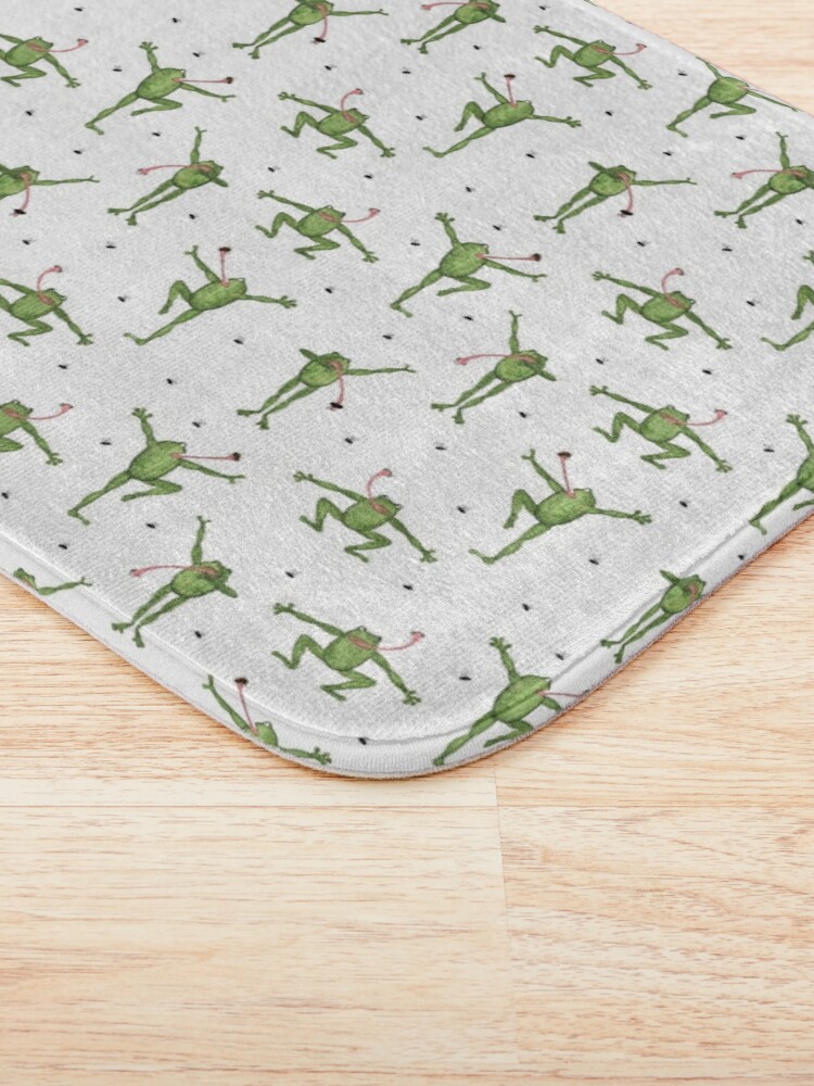 Thumbnail 3 of 6, Bath Mat, frogs designed and sold by Kathryn  Grace.