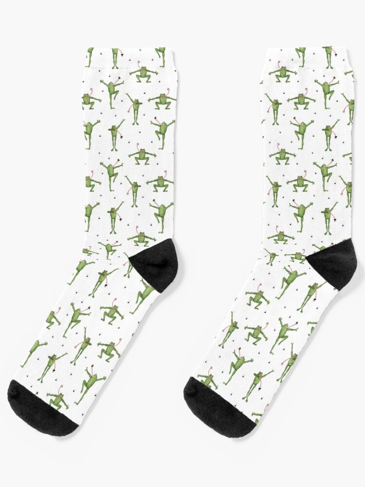 Socks, frogs designed and sold by Kathryn  Grace