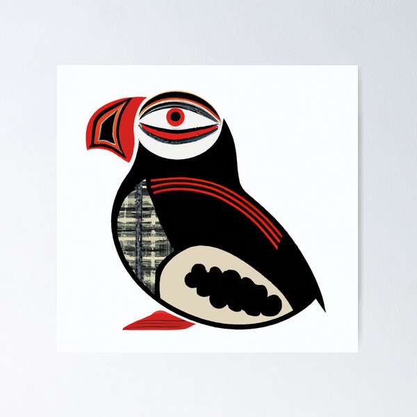 Item preview, Puffin Art - Native Elements designed and sold by GrizzlyMountain.