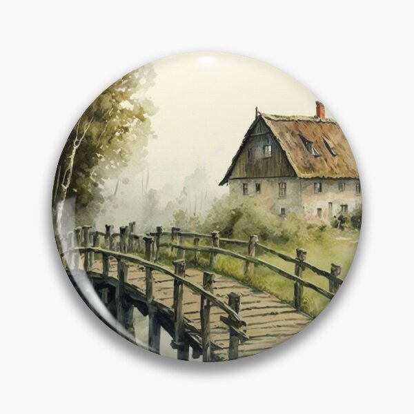Item preview, Old Bridge Watercolor designed and sold by rukesdesigns.