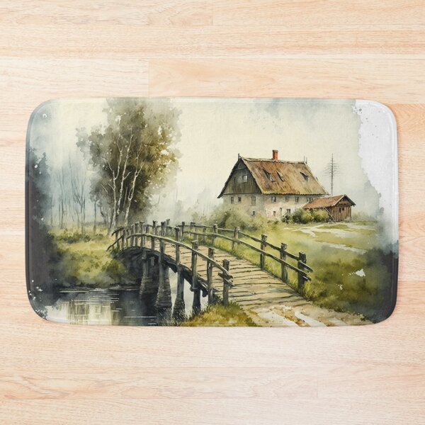 Item preview, Old Bridge Watercolor designed and sold by rukesdesigns.